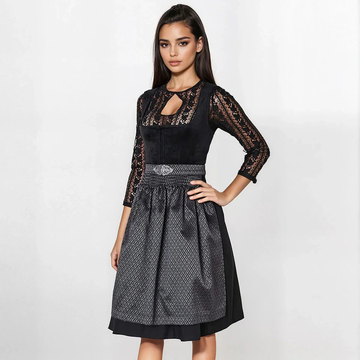 Krüger Dirndl 65cm💜Moderne Trachten mit perfekter Balance