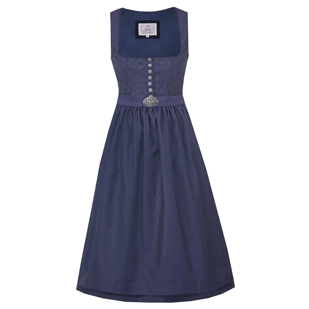Traditionelles MarJo Dirndl Maxi in Dunkelblau