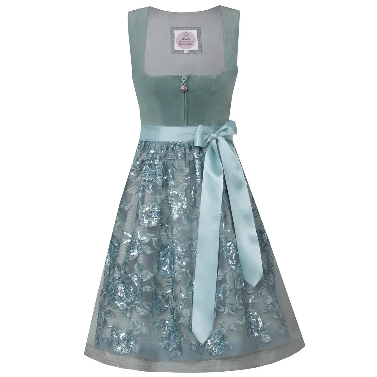 MarJo Dirndl Türkis für Damen | perfektes Trachtenoutfit für Oktoberfest und Hochzeit