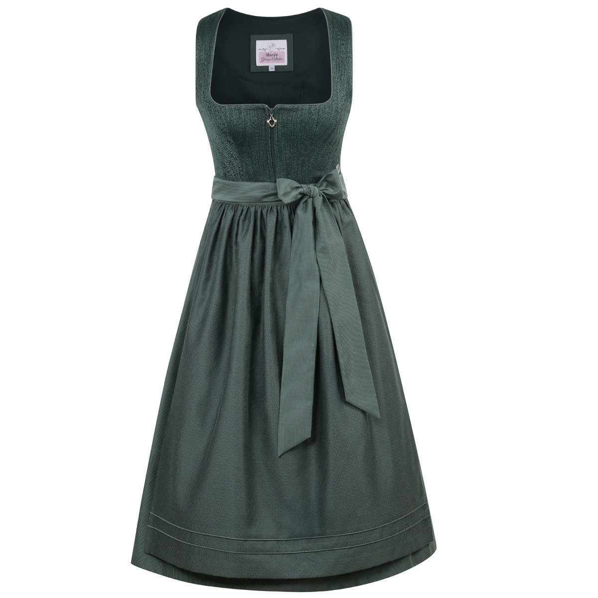 MarJo Dirndl Dunkelblau mit Schürze – elegantes Trachtenkleid für Damen