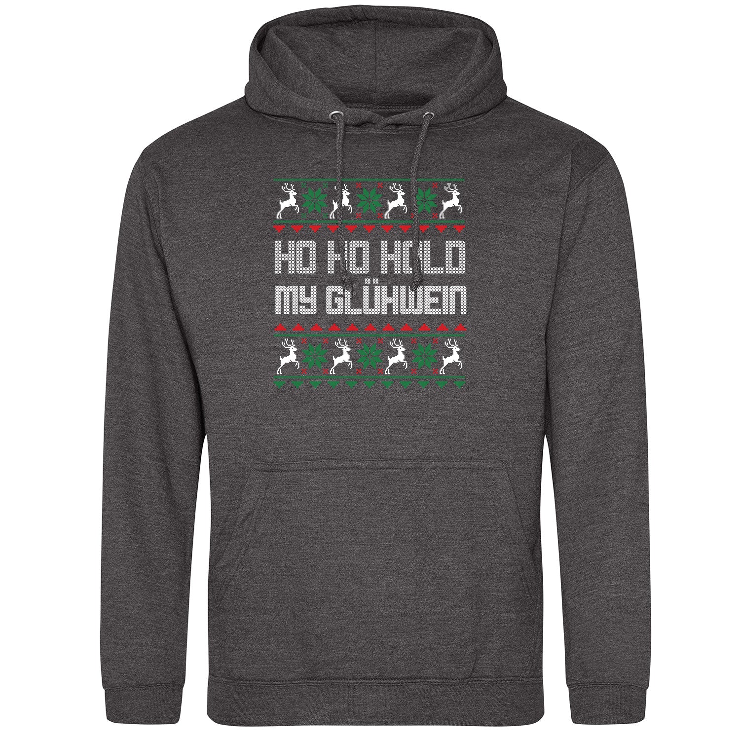 HO HO Hold my Glühwein Ugly Christmas Hoodie - Datschi Trachten