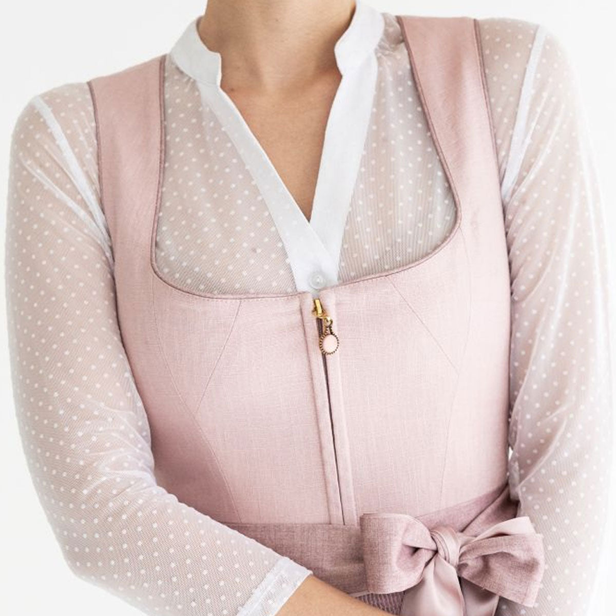 Alpenfee Dirndl Alena Rosa 70cm - Datschi Trachten
