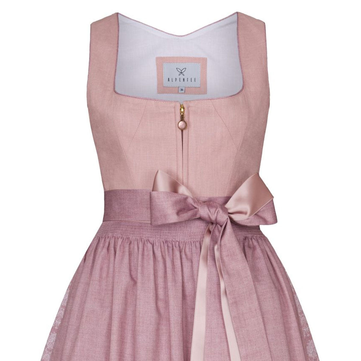 Alpenfee Dirndl Alena Rosa 70cm - Datschi Trachten