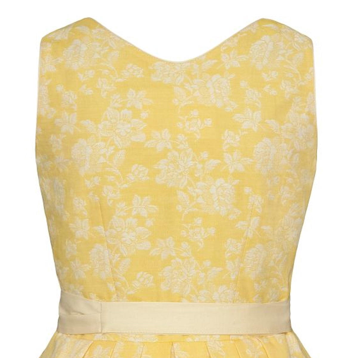 Alpenfee Dirndl Alma Gelb Blumenmuster 70cm - Datschi Trachten