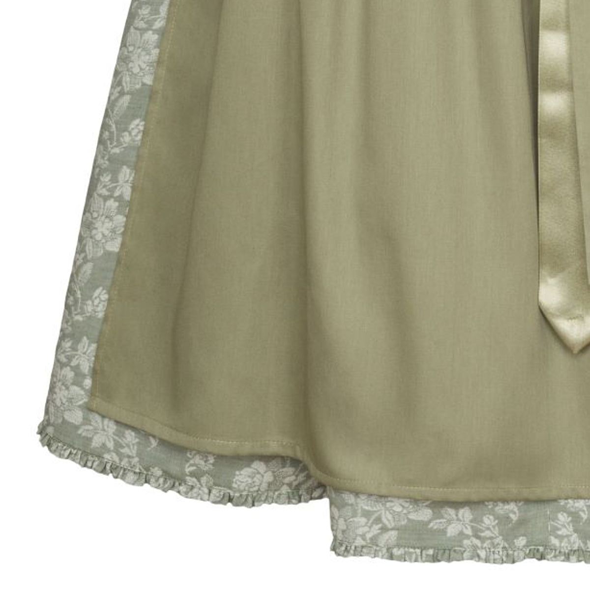 Alpenfee Dirndl Alma Mint Grün Blumenmuster 70cm - Datschi Trachten