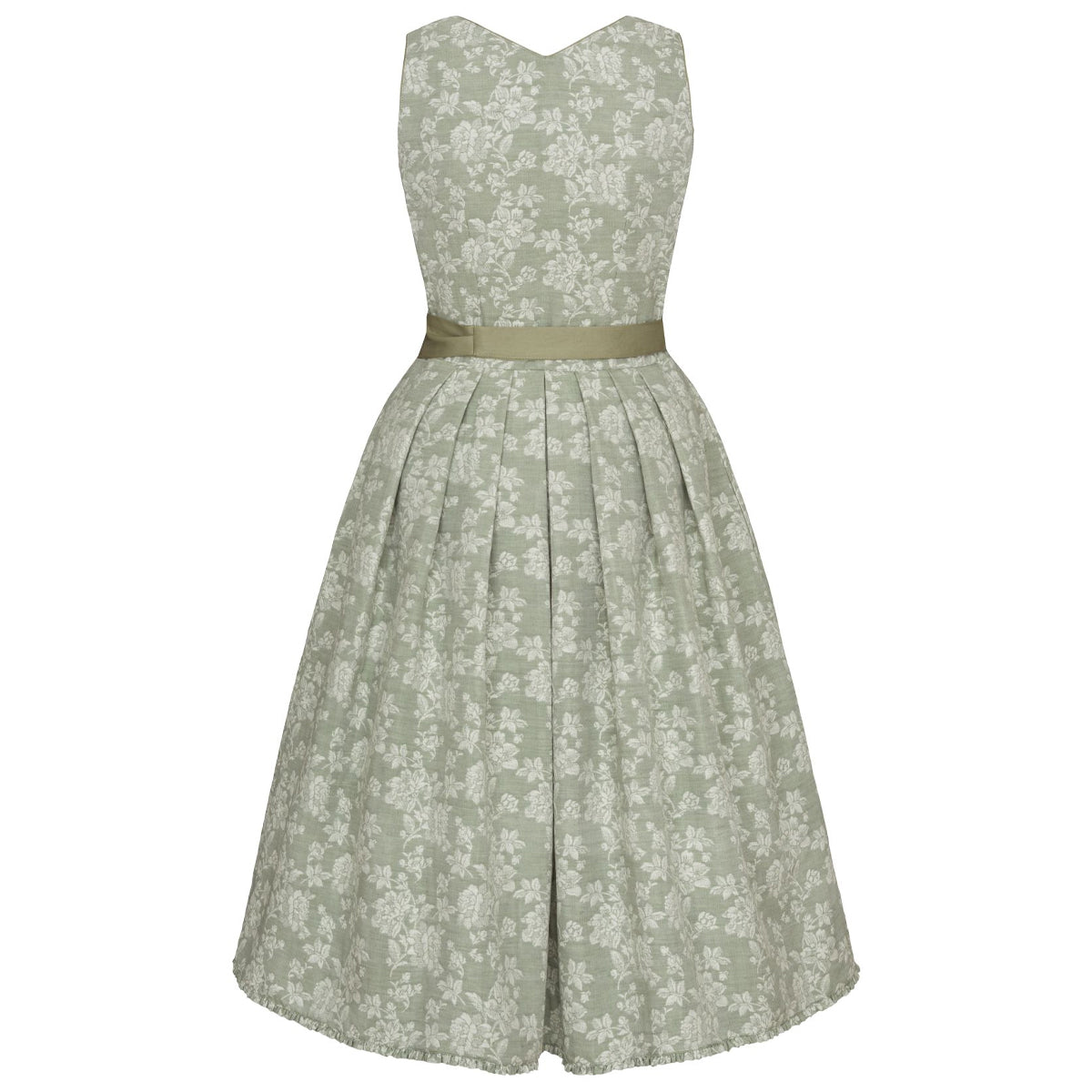 Alpenfee Dirndl Alma Mint Grün Blumenmuster 70cm - Datschi Trachten