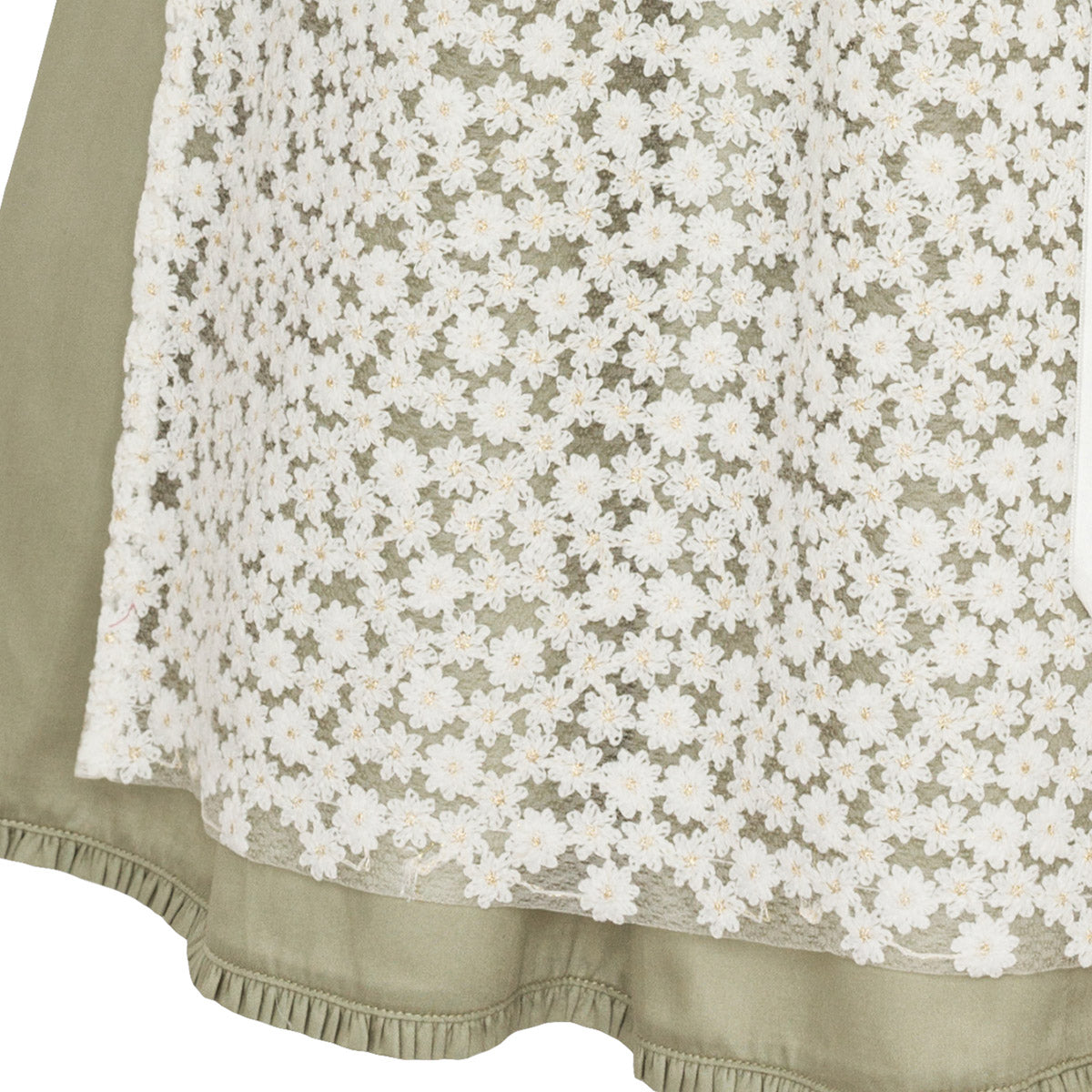 Alpenfee Dirndl Xara Mint Grün Hochgeschlossen 60cm mit Beidseitige Eingriffstaschen im Rock,  Handytasche und Elegant Design Dirndl Längentyp Midi (60-75cm)