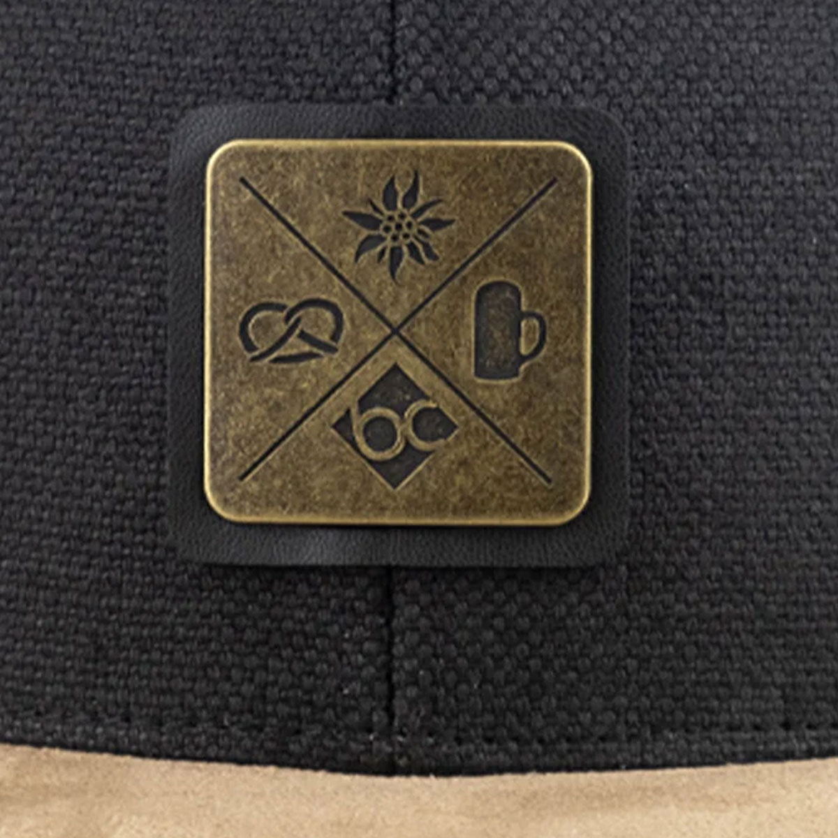 Bavarian Caps Kreizweis Schwarzgrau - Datschi Trachten