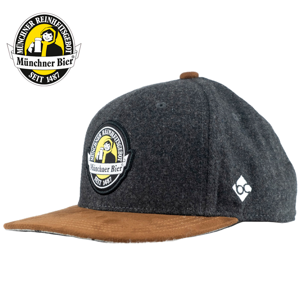 Bavarian Caps Münchner Bier Cap Reinheitsgebot Dunkelgrau - Datschi Trachten