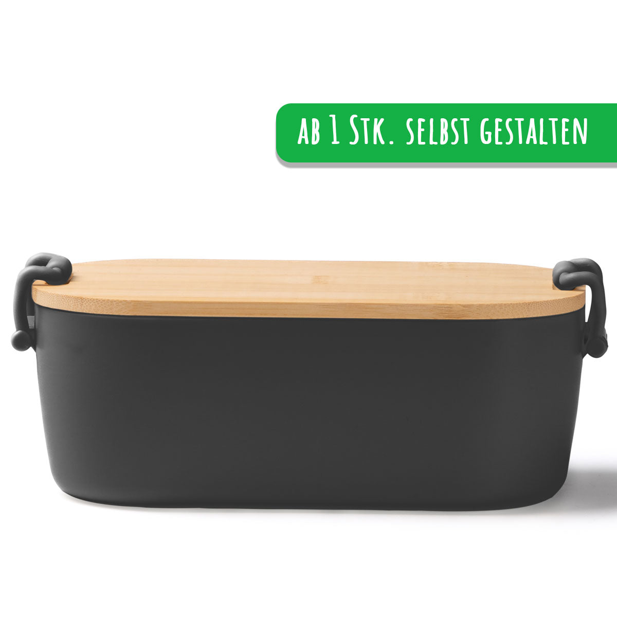 Brotzeitdose mit Holzdeckel Selbst Gestalten ab 1 Stk. Personalisiert