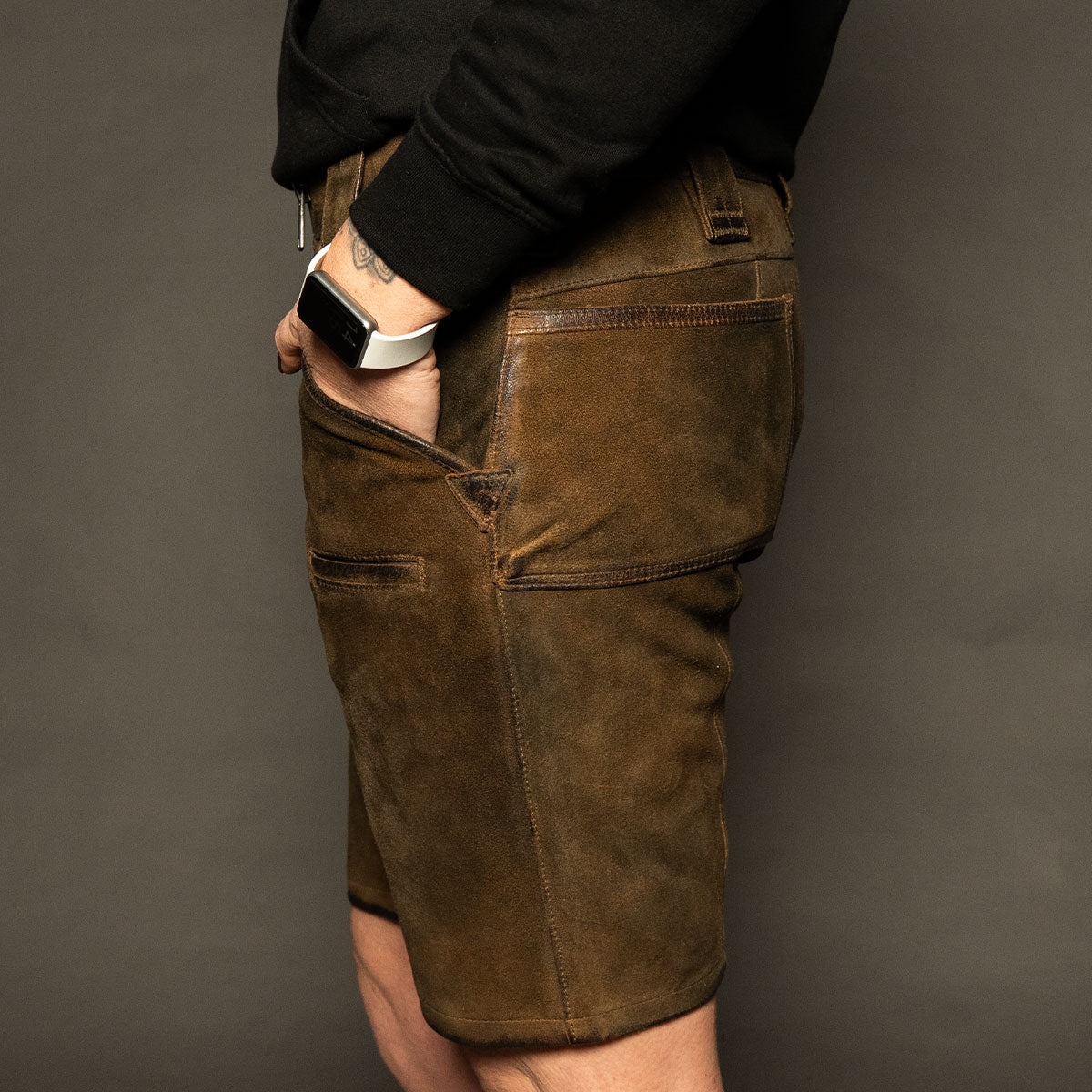Datschi Trachten Damen Zunft Lederhose Richtfest Braun Wildbock Leder - Datschi Trachten