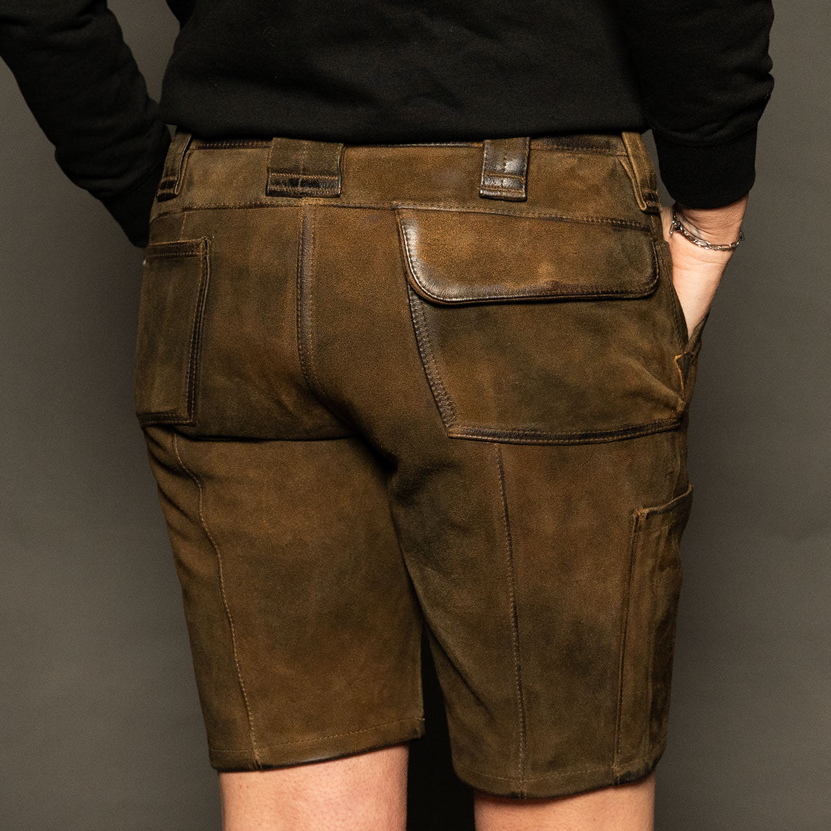 Datschi Trachten Damen Zunft Lederhose Richtfest Braun Wildbock Leder - Datschi Trachten