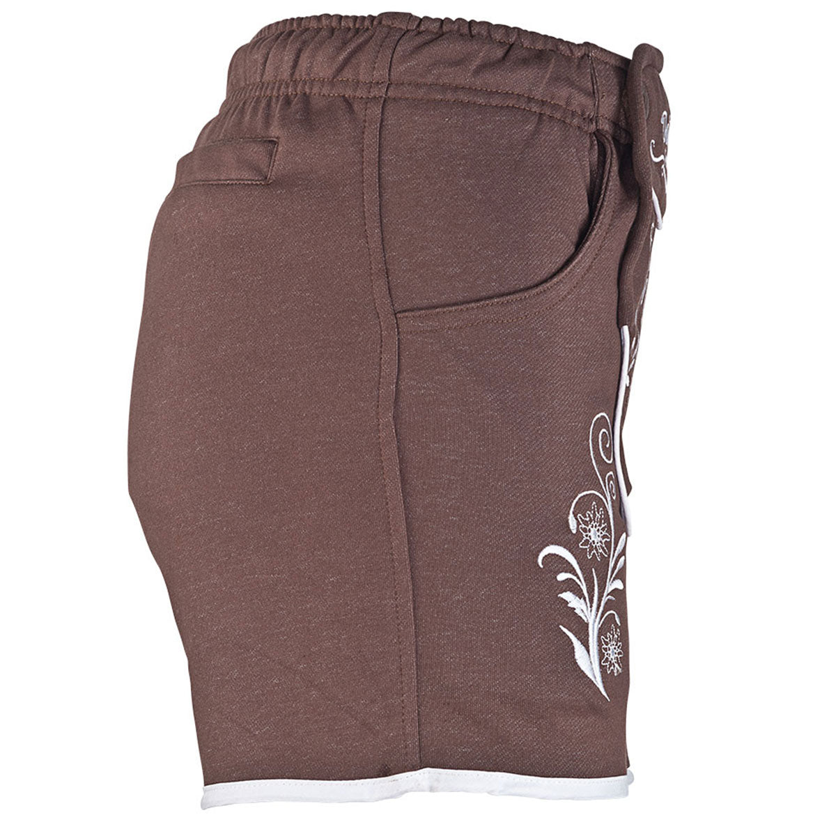 Damen Lederhosen Jogginghose Kurz Braun - Datschi Trachten