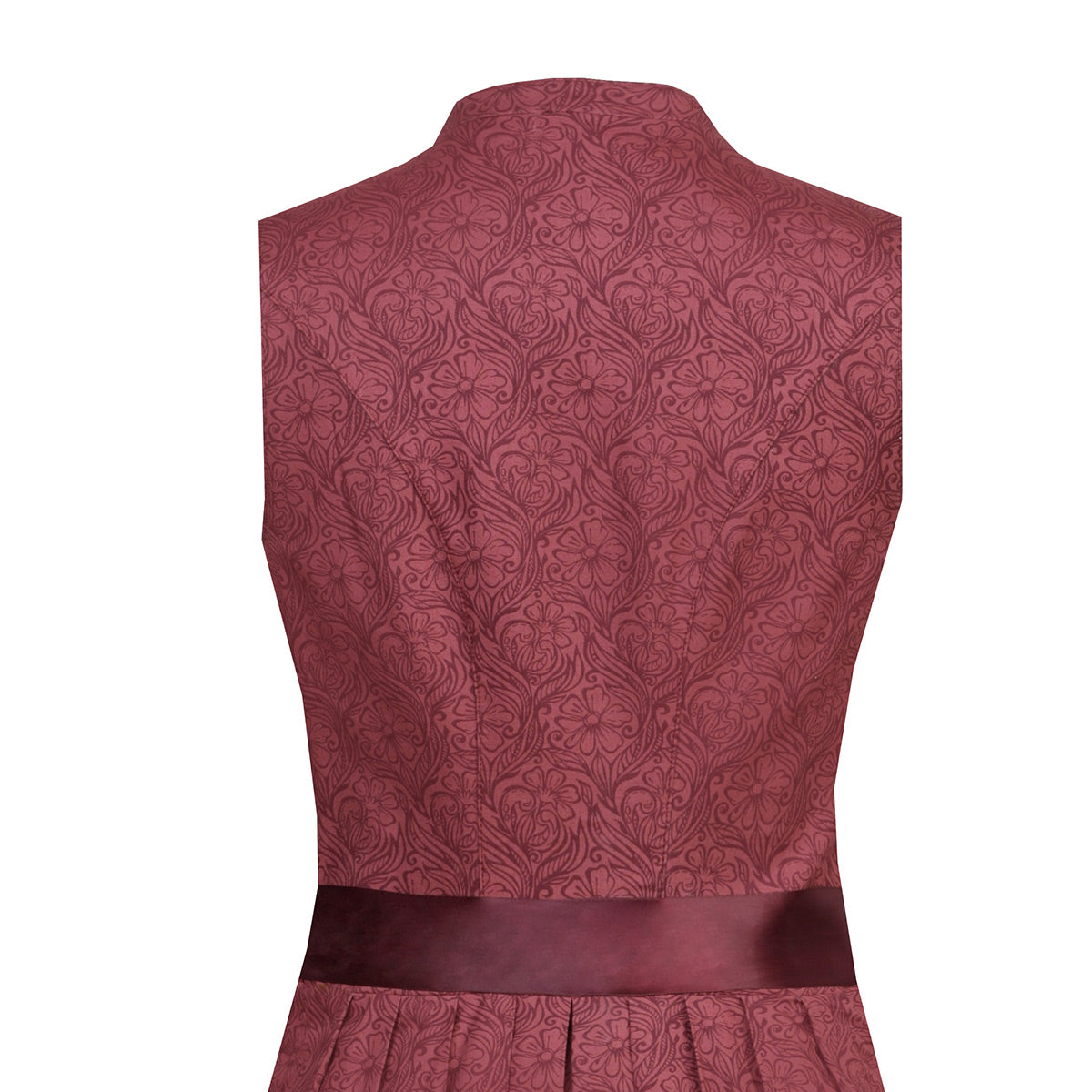 MarJo Dirndl Carola Weinrot/Rot V-Ausschnitt 65cm Mieder Muster: Blumen, Ornamente Rock Muster: Blumen, Ornamente Schürzen Muster: Ornamente, Blumen Ausschnitt: V-Ausschnitt