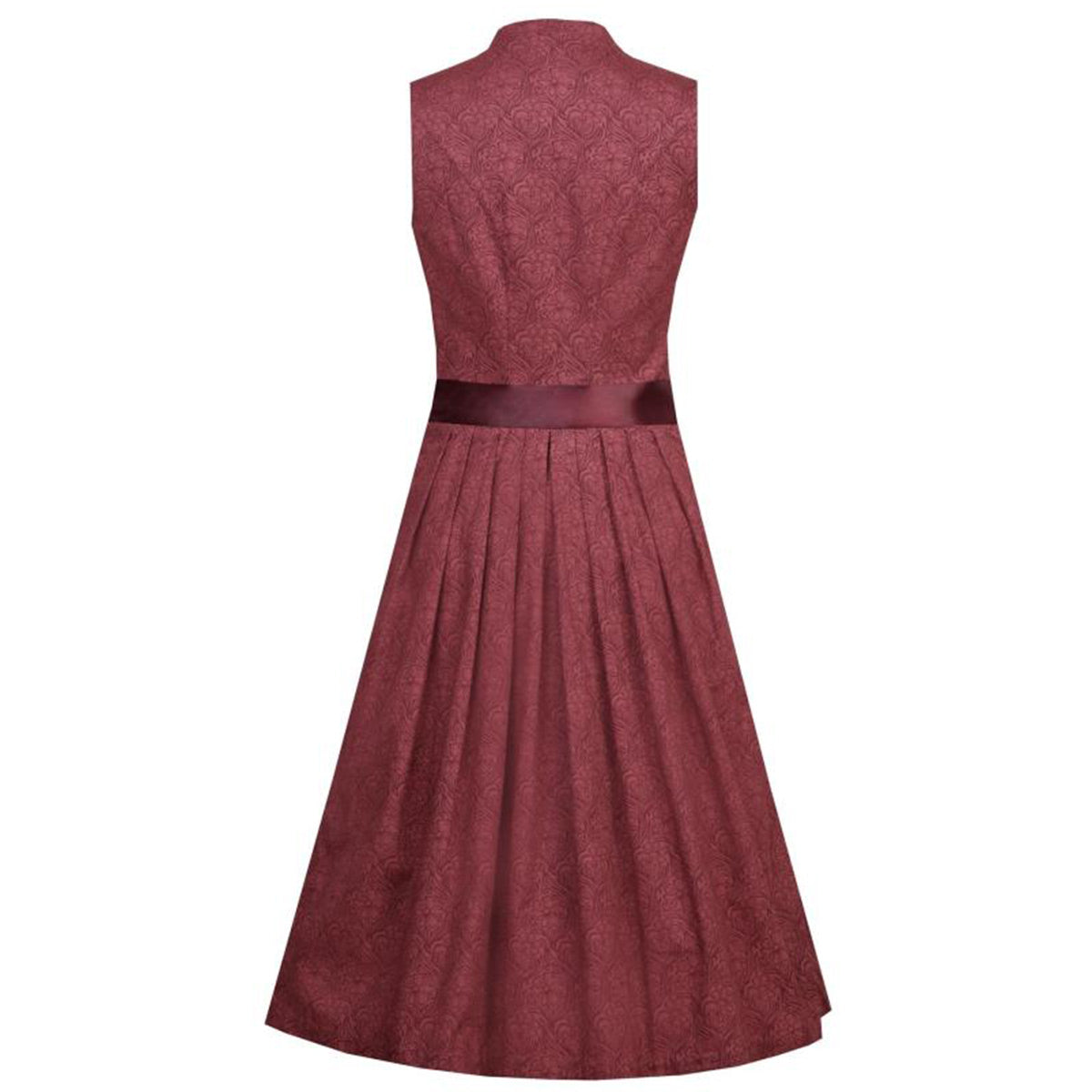 MarJo Dirndl Carola Weinrot/Rot V-Ausschnitt 65cm - Datschi Trachten