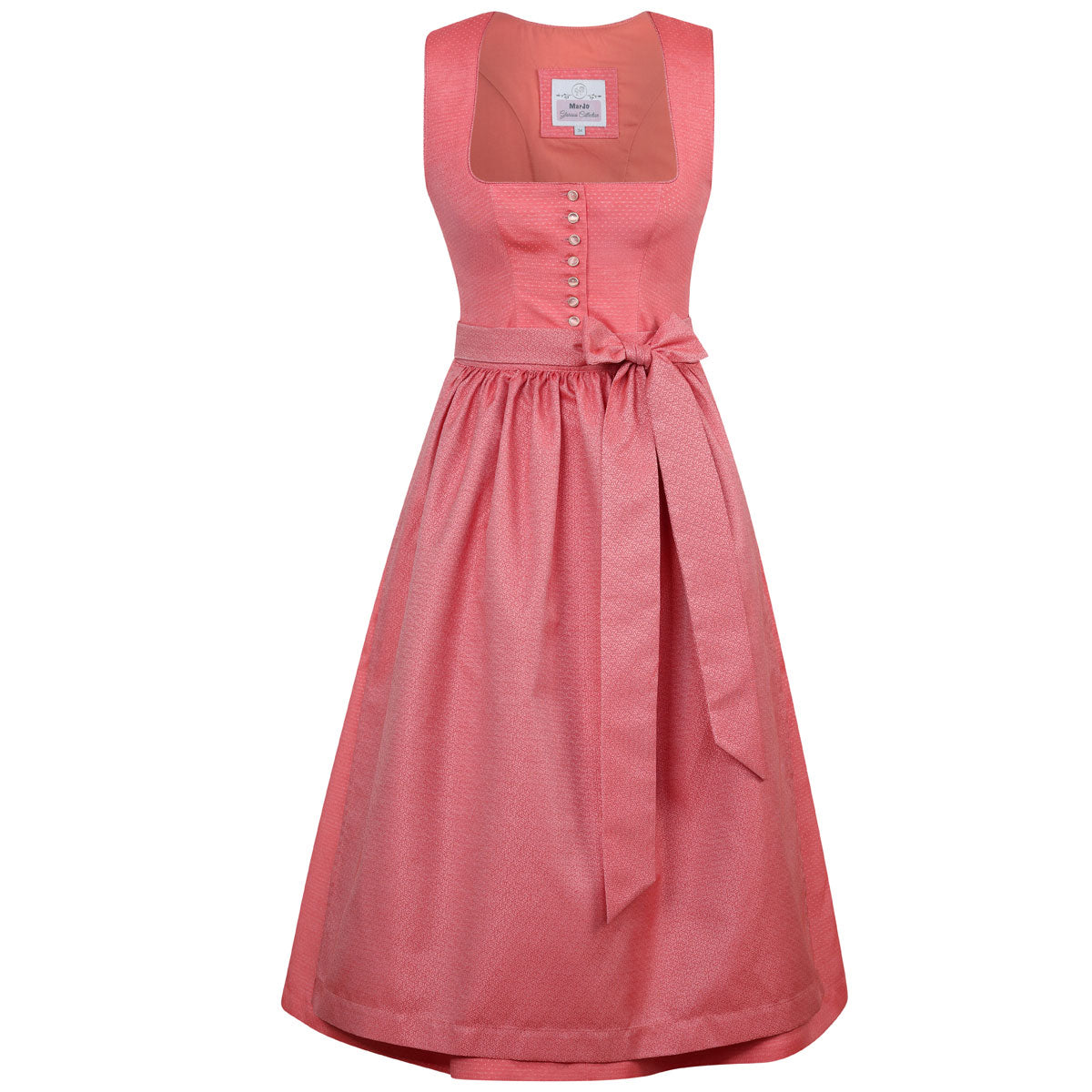 MarJo Dirndl Wackersberg Koralle 70 cm - Datschi Trachten