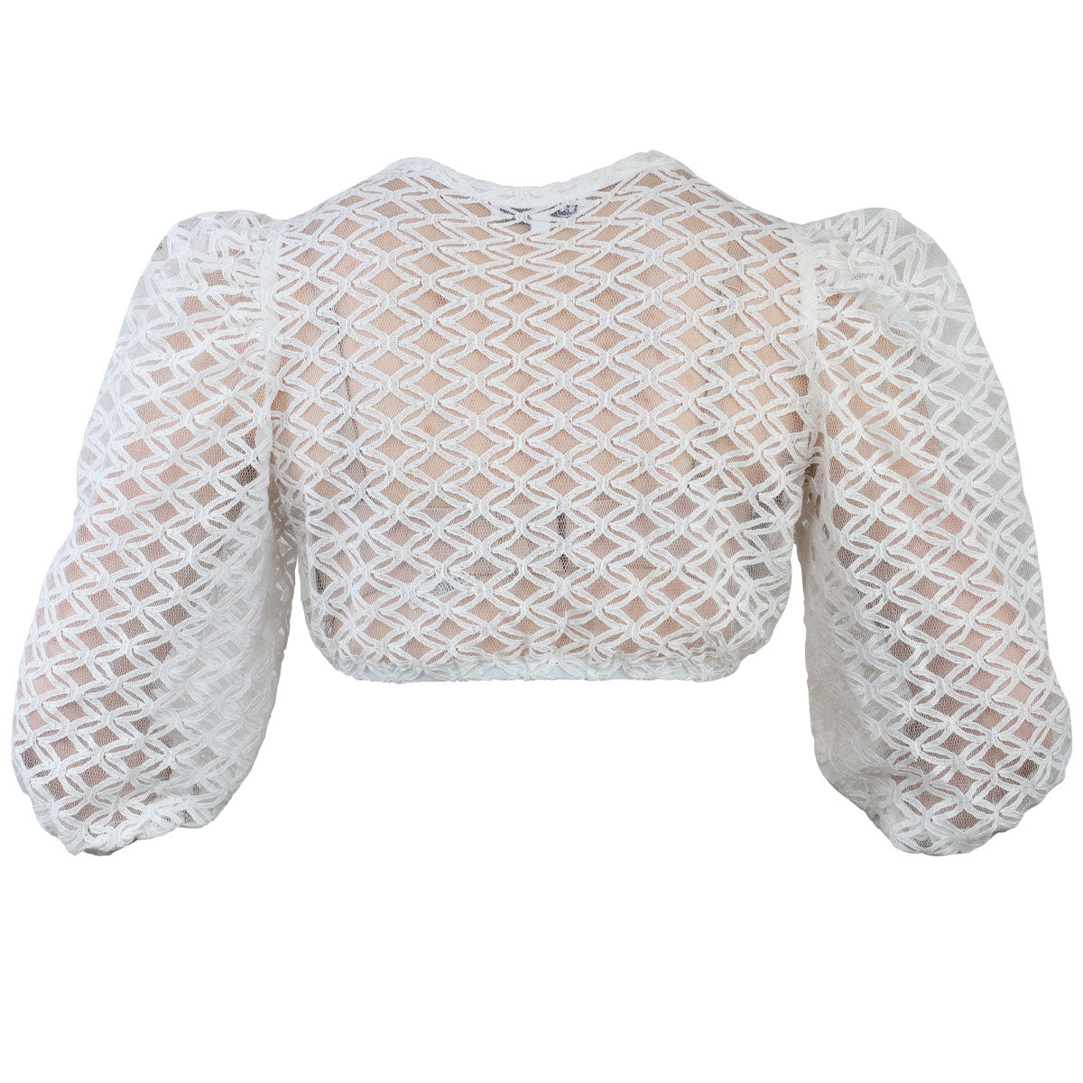 MarJo Dirndlbluse Andau Off White 3/4 Puffarm