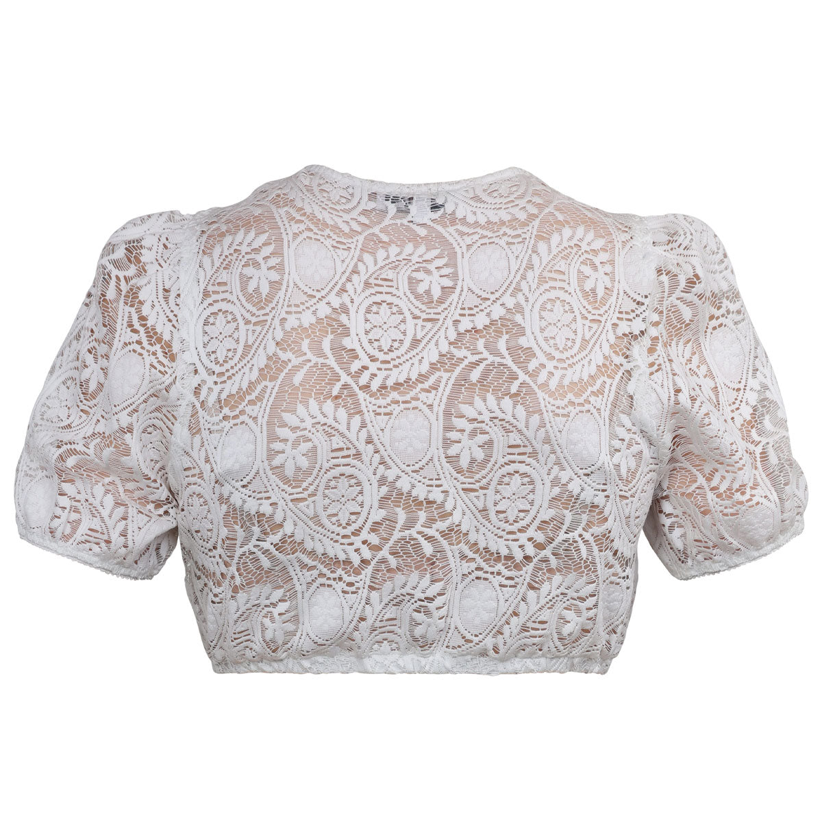 MarJo Dirndlbluse Bichlbach Off White Kurzarm Puffarm