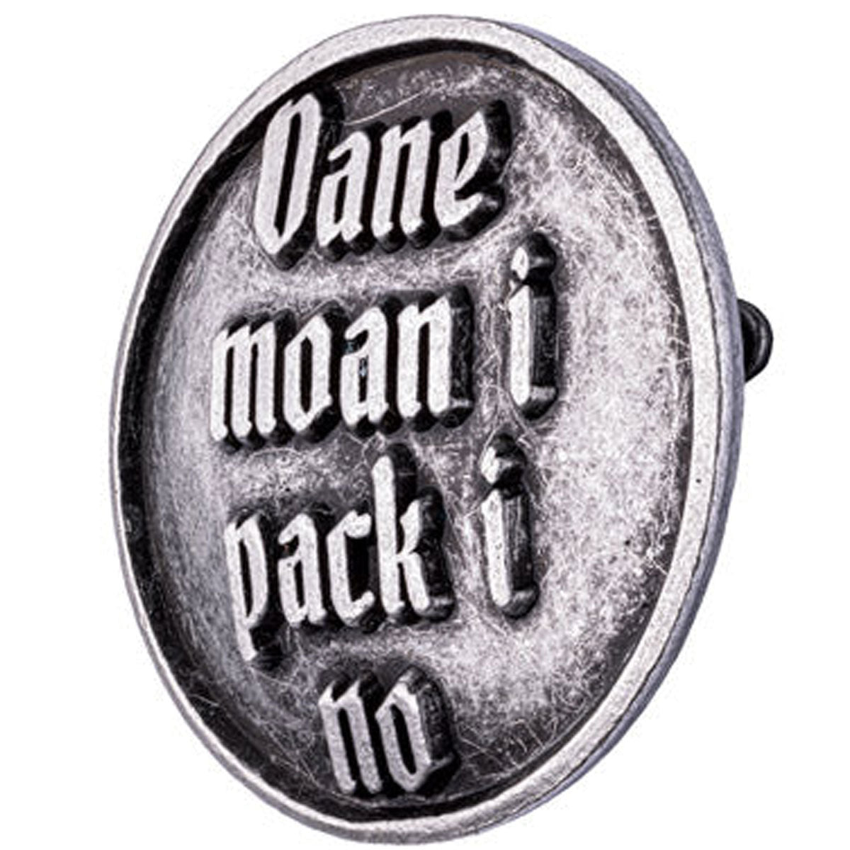 Gaudiknopf Anstecker Oane moan i pack i no - Datschi Trachten