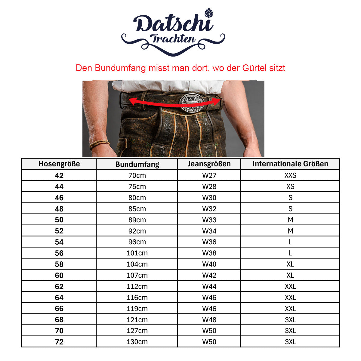 Datschi Trachten Lederhose Ludwig 2 Grau - Datschi Trachten