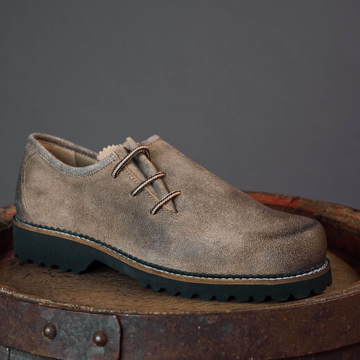 MeiSchua! Haferlschuhe Nik Seitliche Schnürung Braun - Datschi Trachten