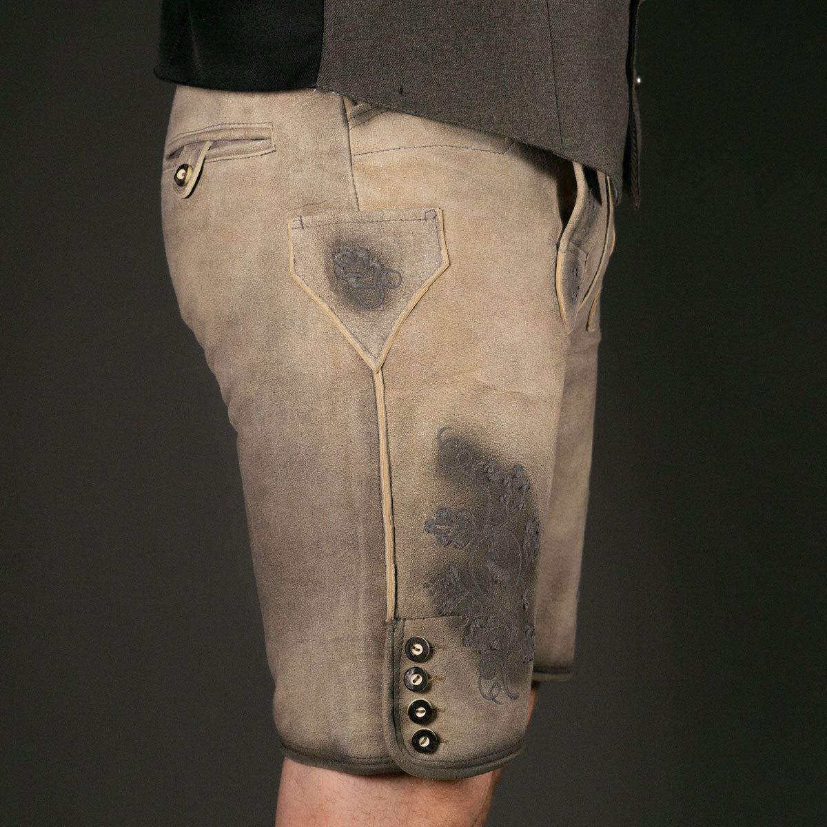 Datschi Trachten Lederhose Paul Beige - Datschi Trachten