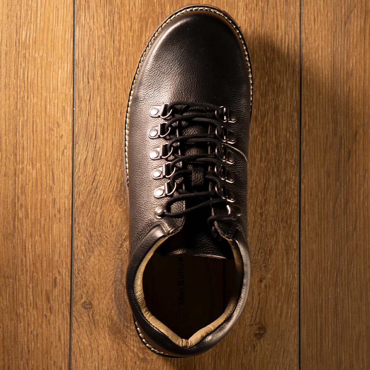 MeiSchua! Haferlschuhe Walter Schwarz Leder
