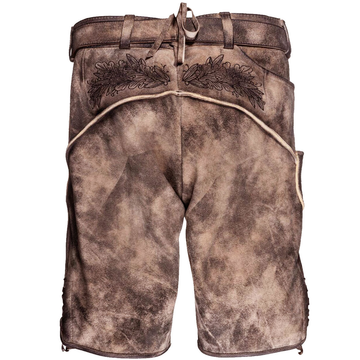 Himmel Arsch und Zwirn Lederhose König Watzmann Nappato Marmor Schwarz - Datschi Trachten