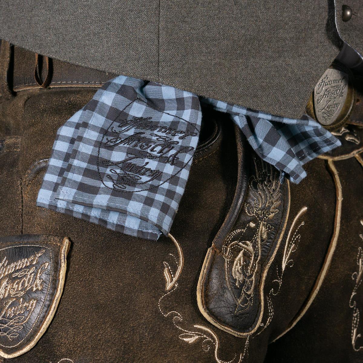 Himmel Arsch und Zwirn Lederhose Sonntagshose Rustik Tabak Champagne - Datschi Trachten