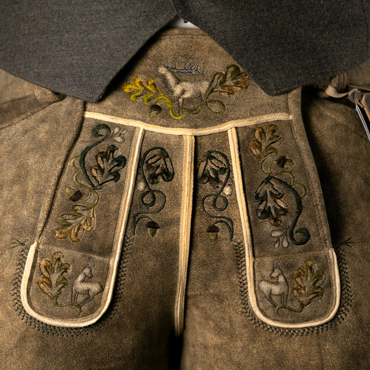 Beckert Hirsch Lederhose Hochkönig sämisch - Datschi Trachten