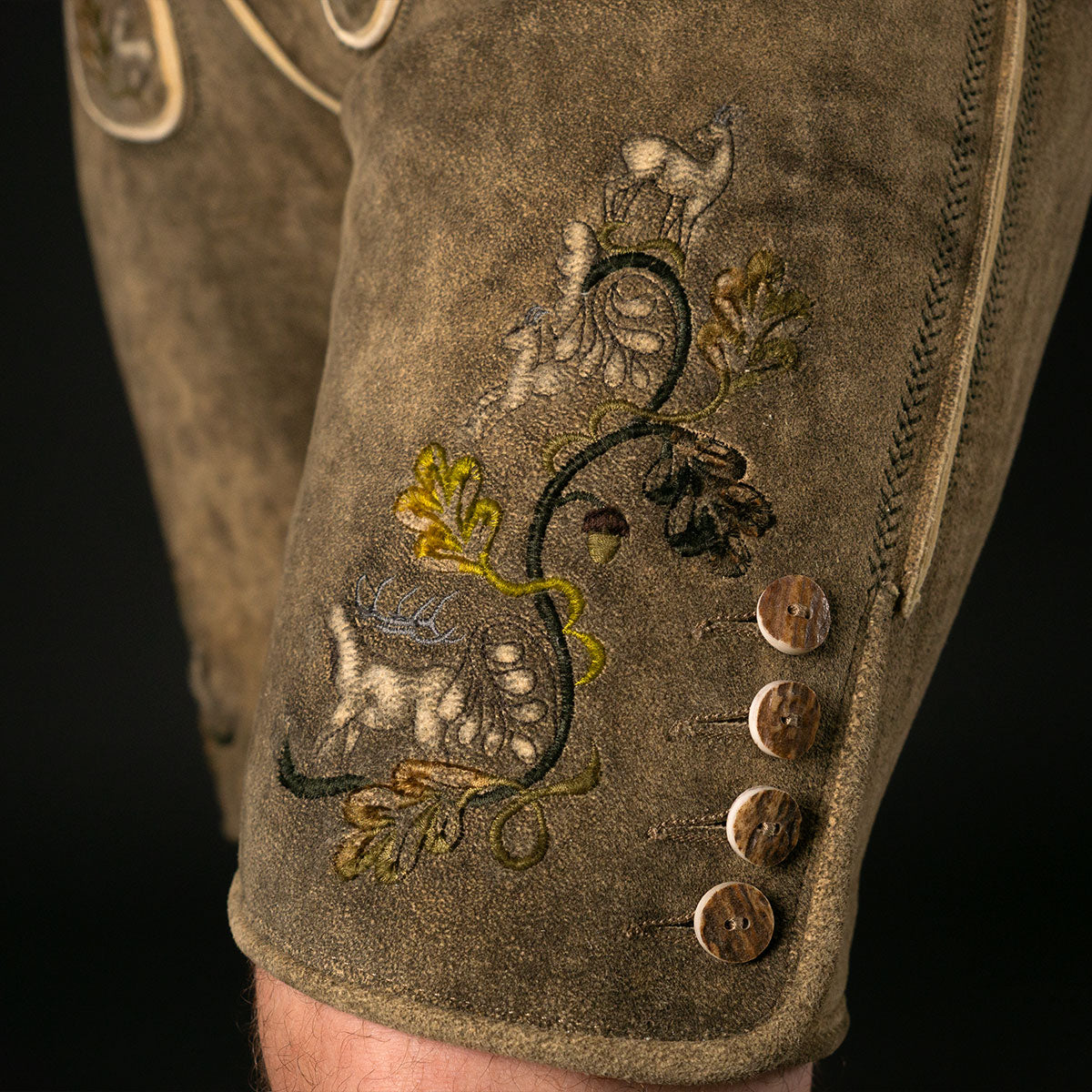 Beckert Hirsch Lederhose Hochkönig sämisch - Datschi Trachten