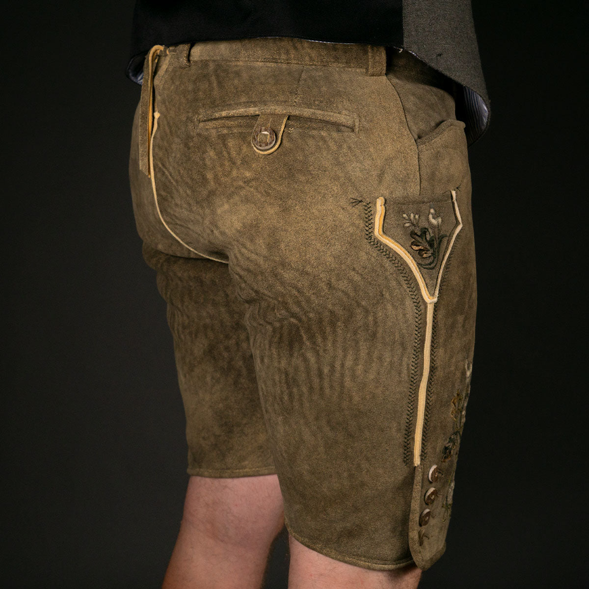 Beckert Hirsch Lederhose Hochkönig sämisch - Datschi Trachten