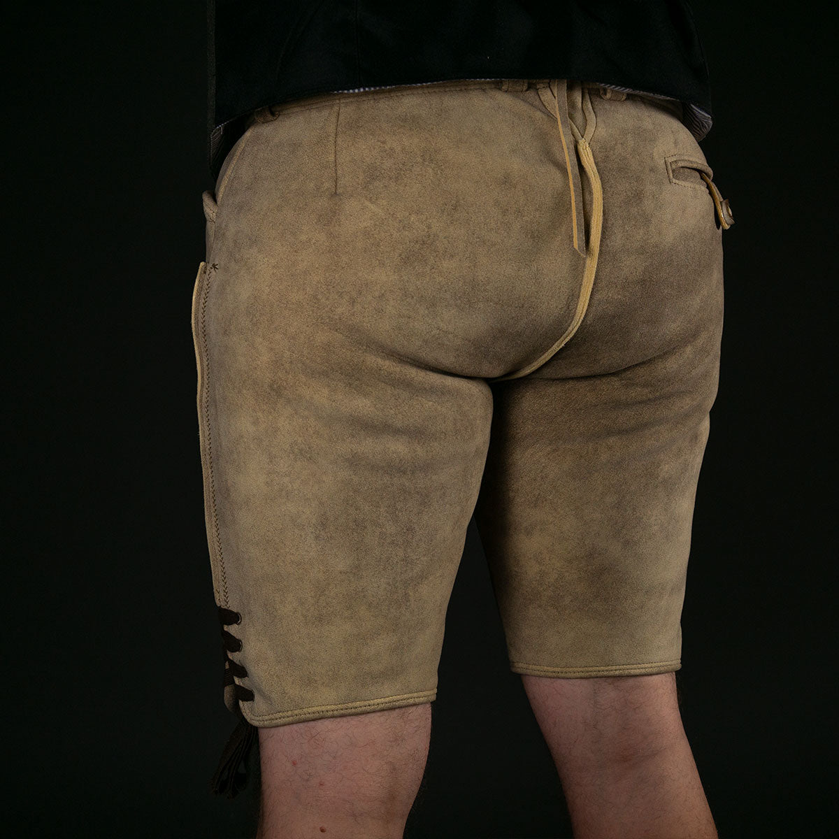 Beckert Hirsch Lederhose Metternich Manufaktur Esche Braun - Datschi Trachten