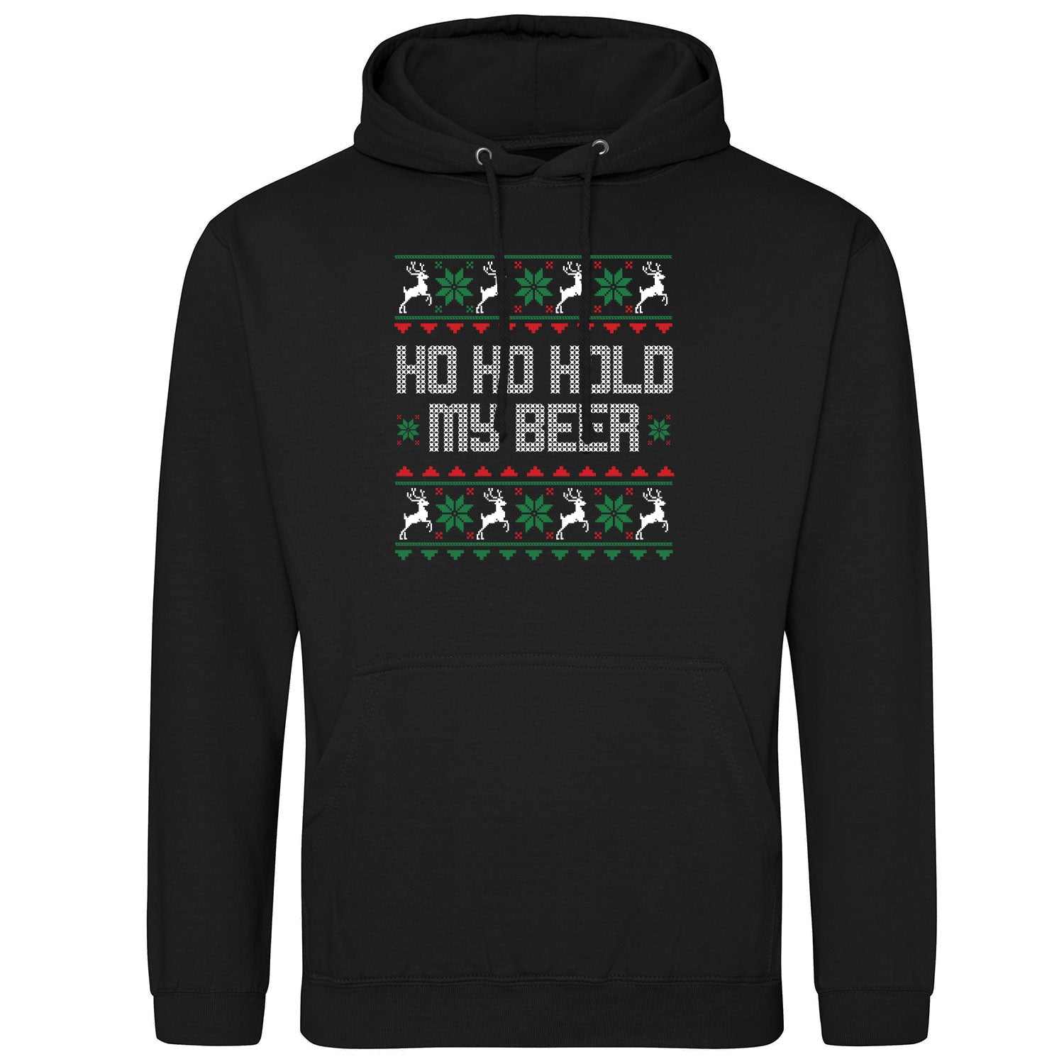 HO HO Hold my Beer Ugly Christmas Hoodie - Datschi Trachten