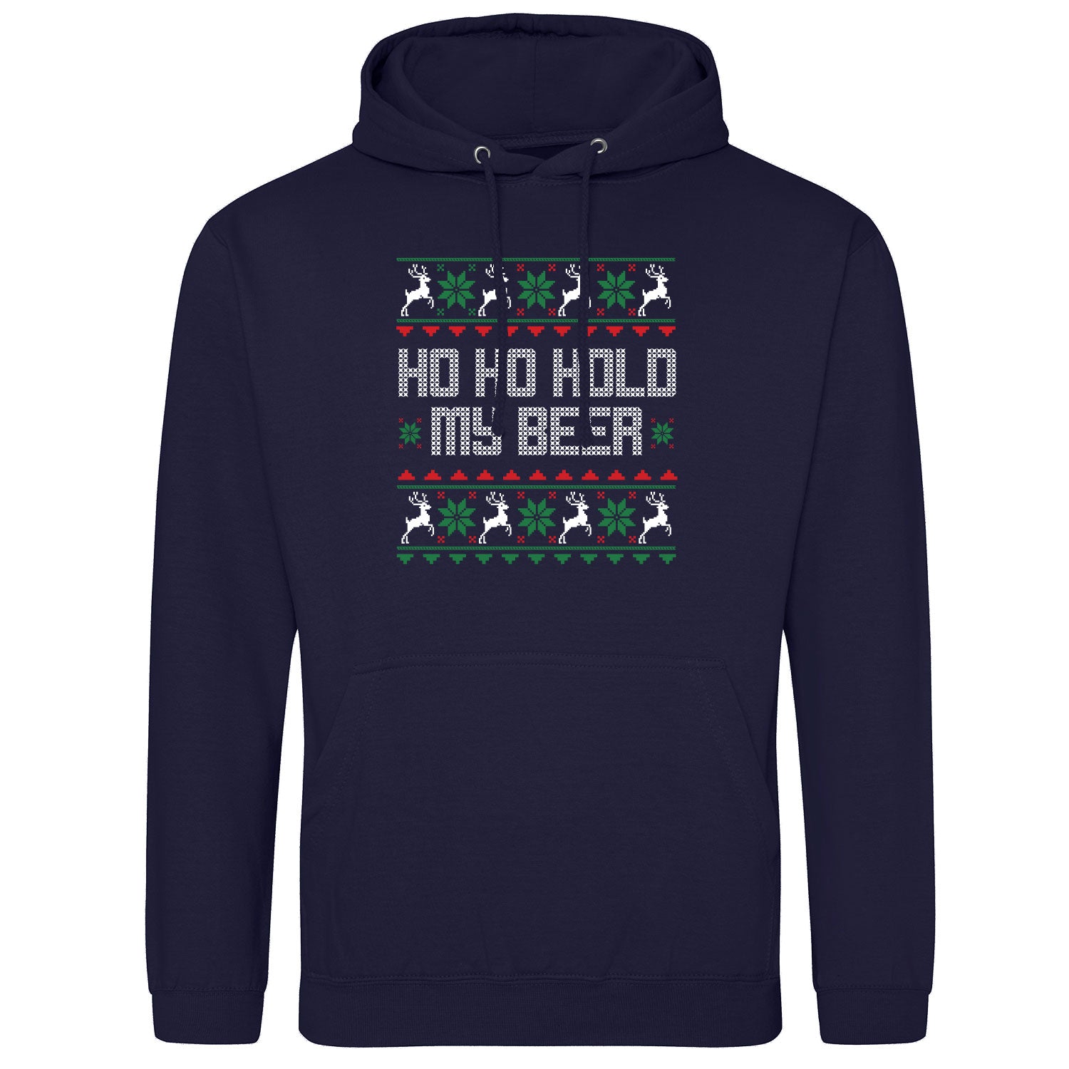 HO HO Hold my Beer Ugly Christmas Hoodie - Datschi Trachten