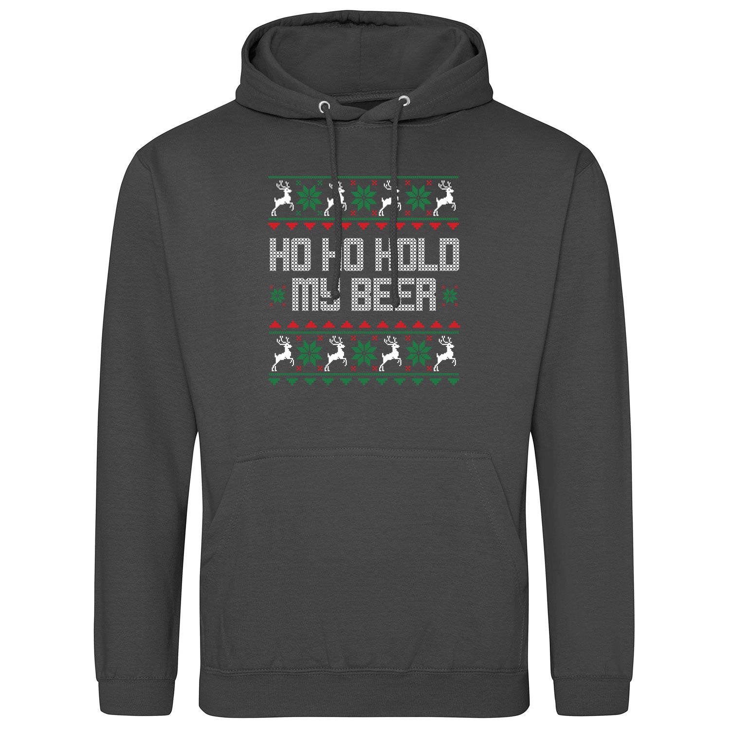 HO HO Hold my Beer Ugly Christmas Hoodie - Datschi Trachten