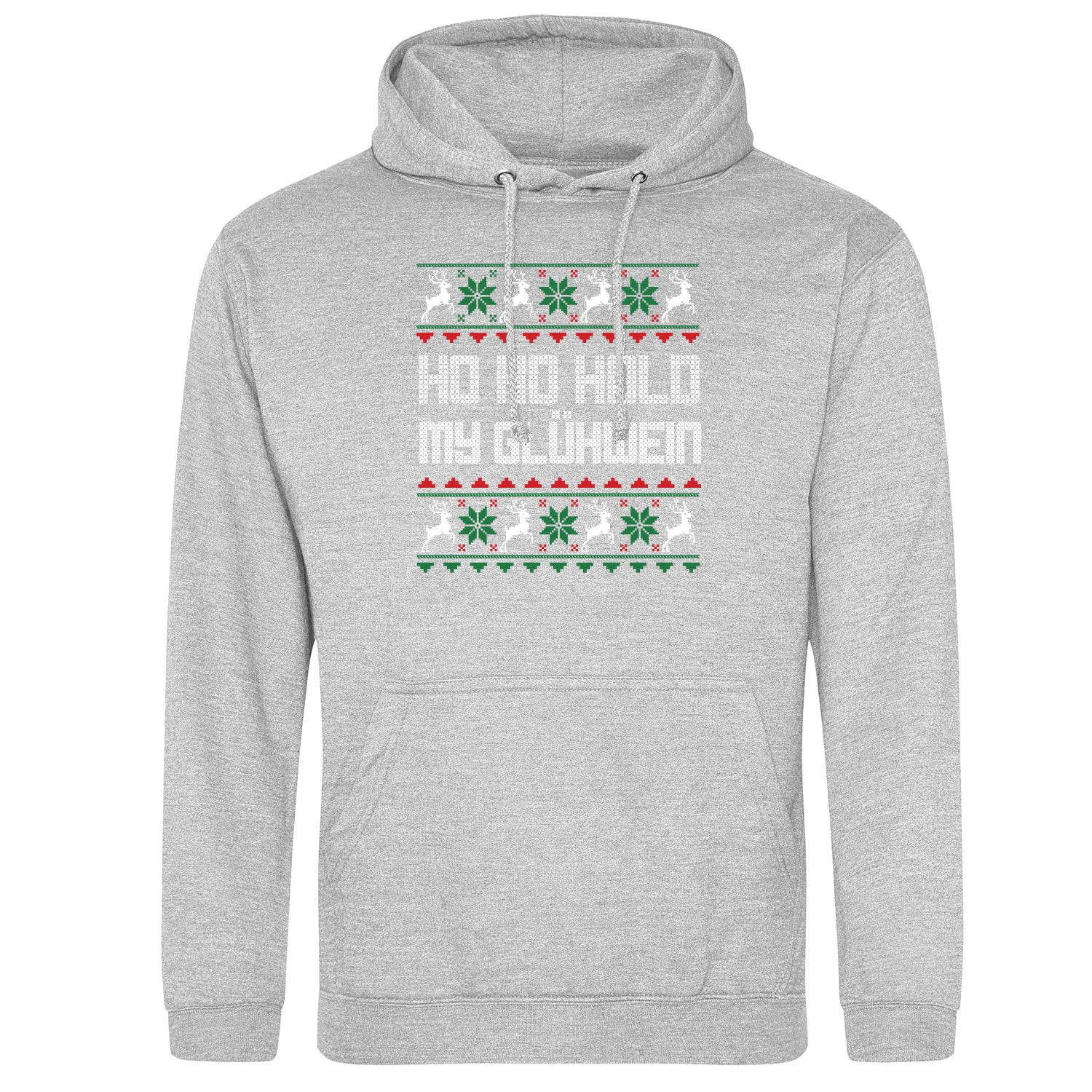 HO HO Hold my Glühwein Ugly Christmas Hoodie - Datschi Trachten