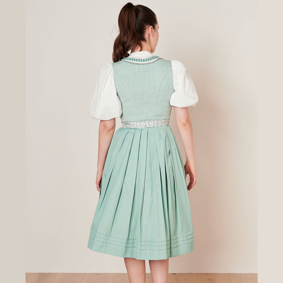 Krüger Dirndl Adribel Mintgrün Froschgoscherl 70cm - Datschi Trachten