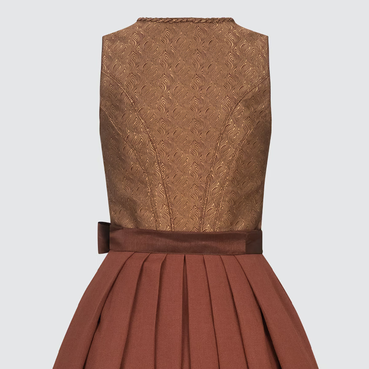 Krüger Dirndl Tamika Rost Braun Bronze Elegant 70cm - Datschi Trachten