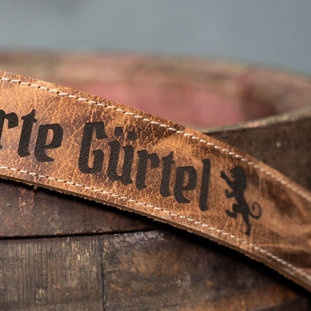 Trachtengürtel Selbst Gestalten ab 1 Stk. Leder ohne Schließe Farbe Mocca