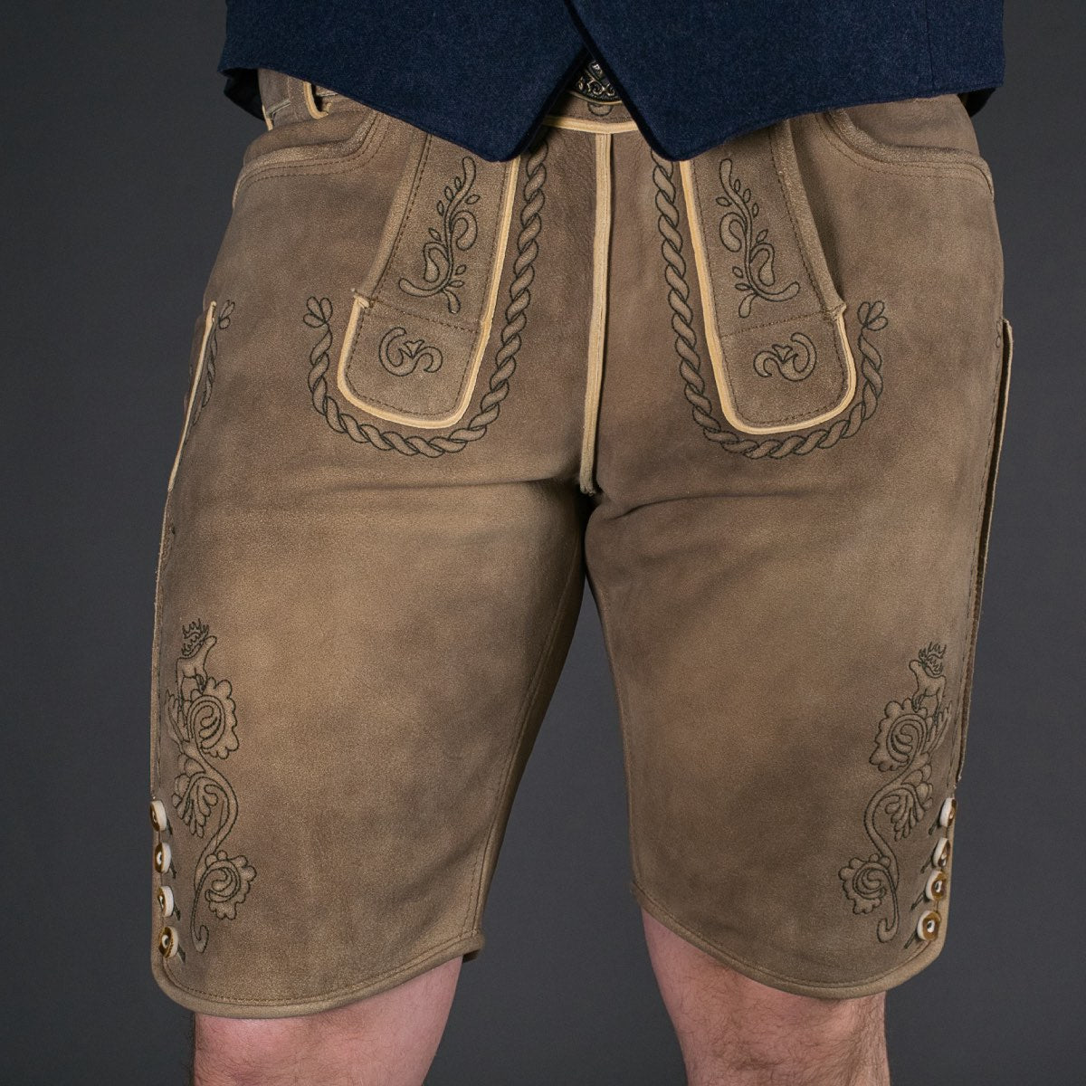 Datschi Trachten Lederhose Anton Sämisch Sand/Beige - Datschi Trachten