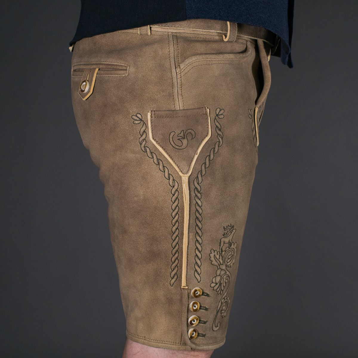 Datschi Trachten Lederhose Anton Sämisch Sand/Beige - Datschi Trachten