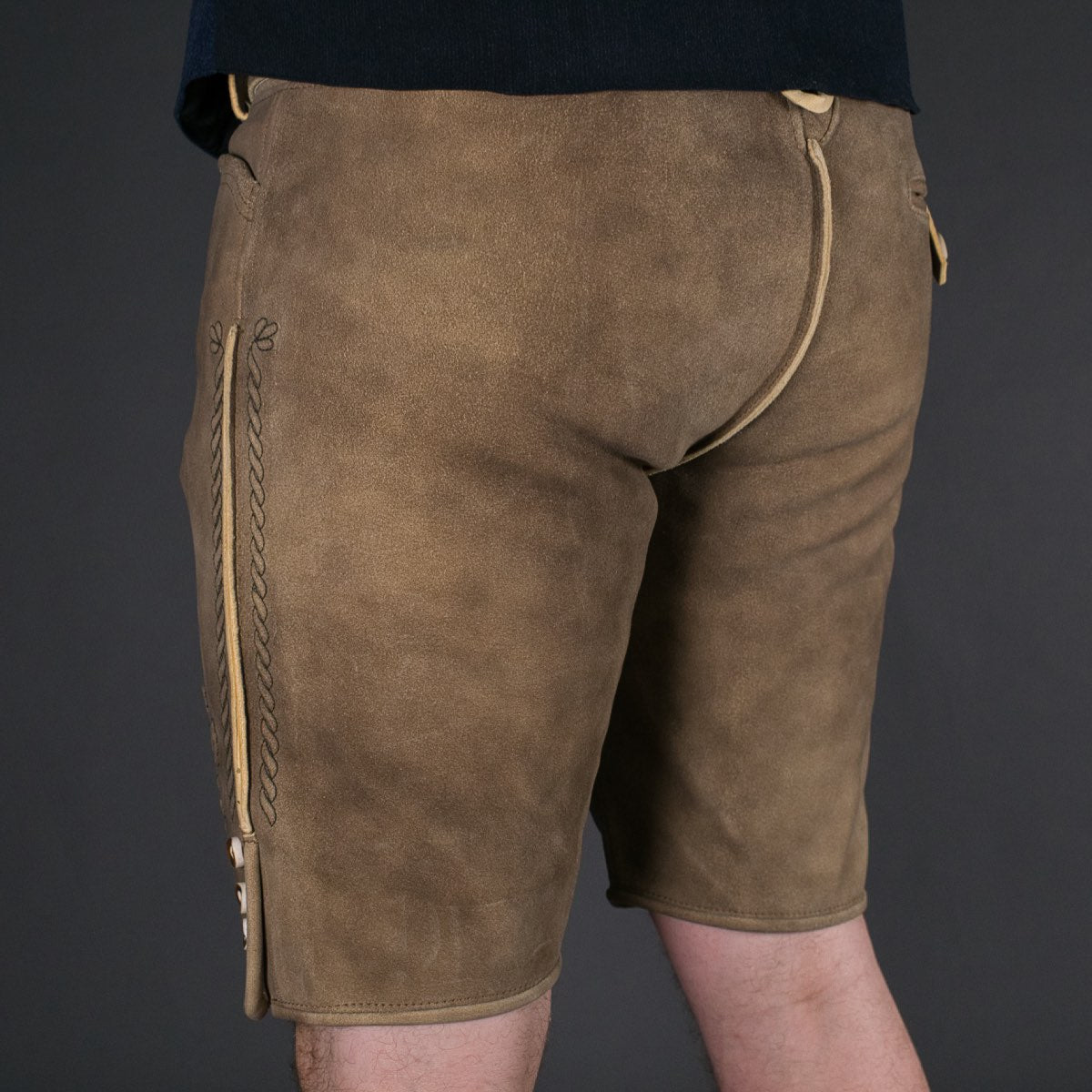 Datschi Trachten Lederhose Anton Sämisch Sand/Beige - Datschi Trachten