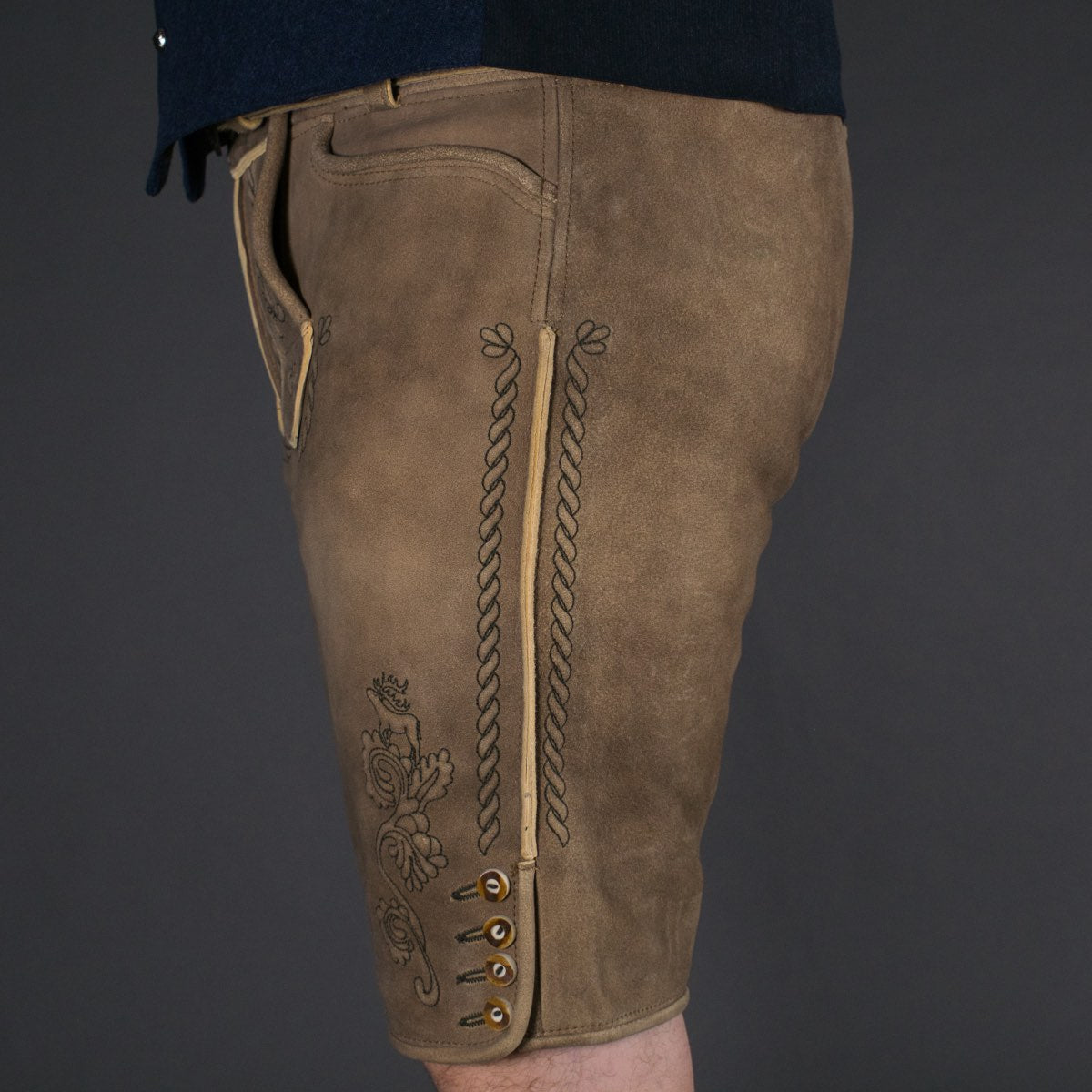 Datschi Trachten Lederhose Anton Sämisch Sand/Beige - Datschi Trachten