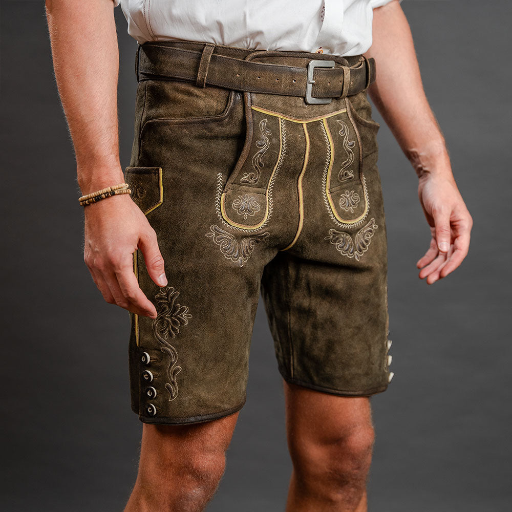 Datschi Trachten Lederhose Sigmund Braun - Datschi Trachten
