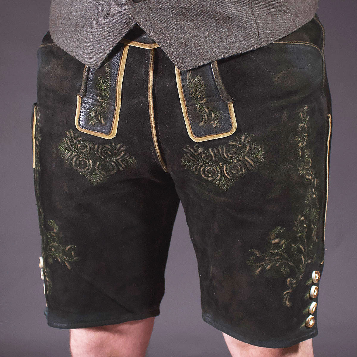 Datschi Trachten Lederhose Valentin Schwarz - Datschi Trachten