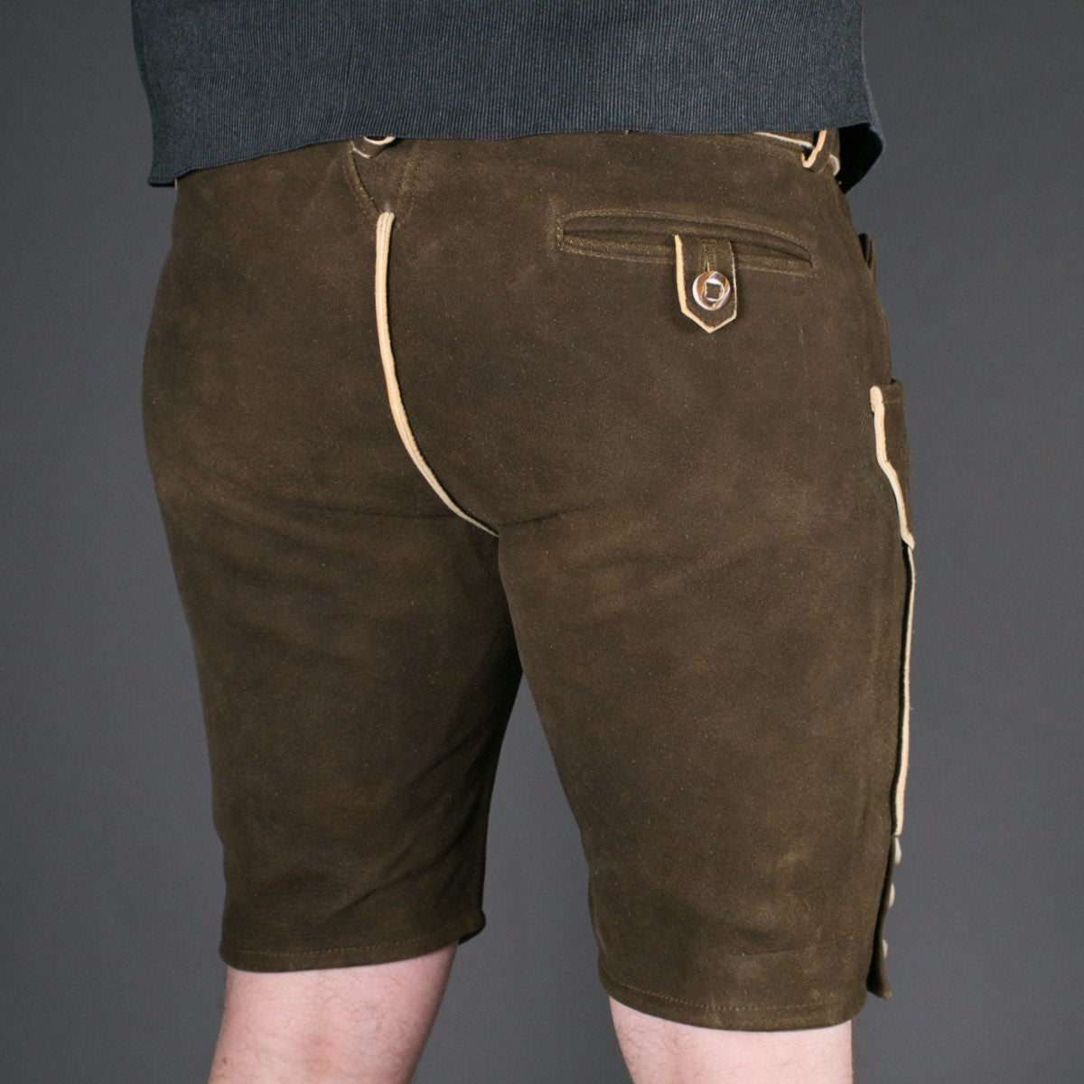 Datschi Trachten Lederhose Fonsi Sämisch Braun - Datschi Trachten