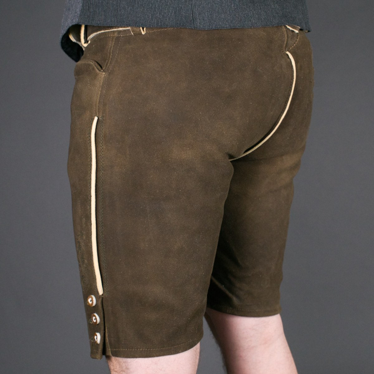 Datschi Trachten Lederhose Fonsi Sämisch Braun - Datschi Trachten