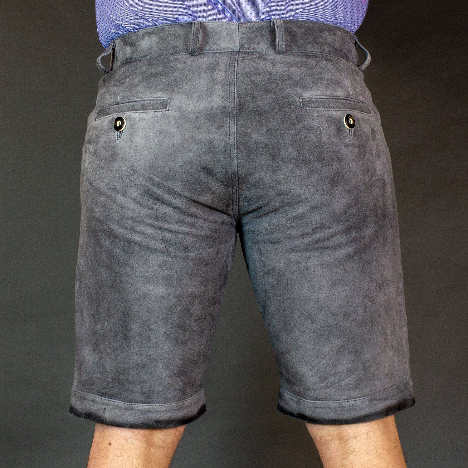 Datschi Trachten Lederhose Ludwig 2 Grau - Datschi Trachten