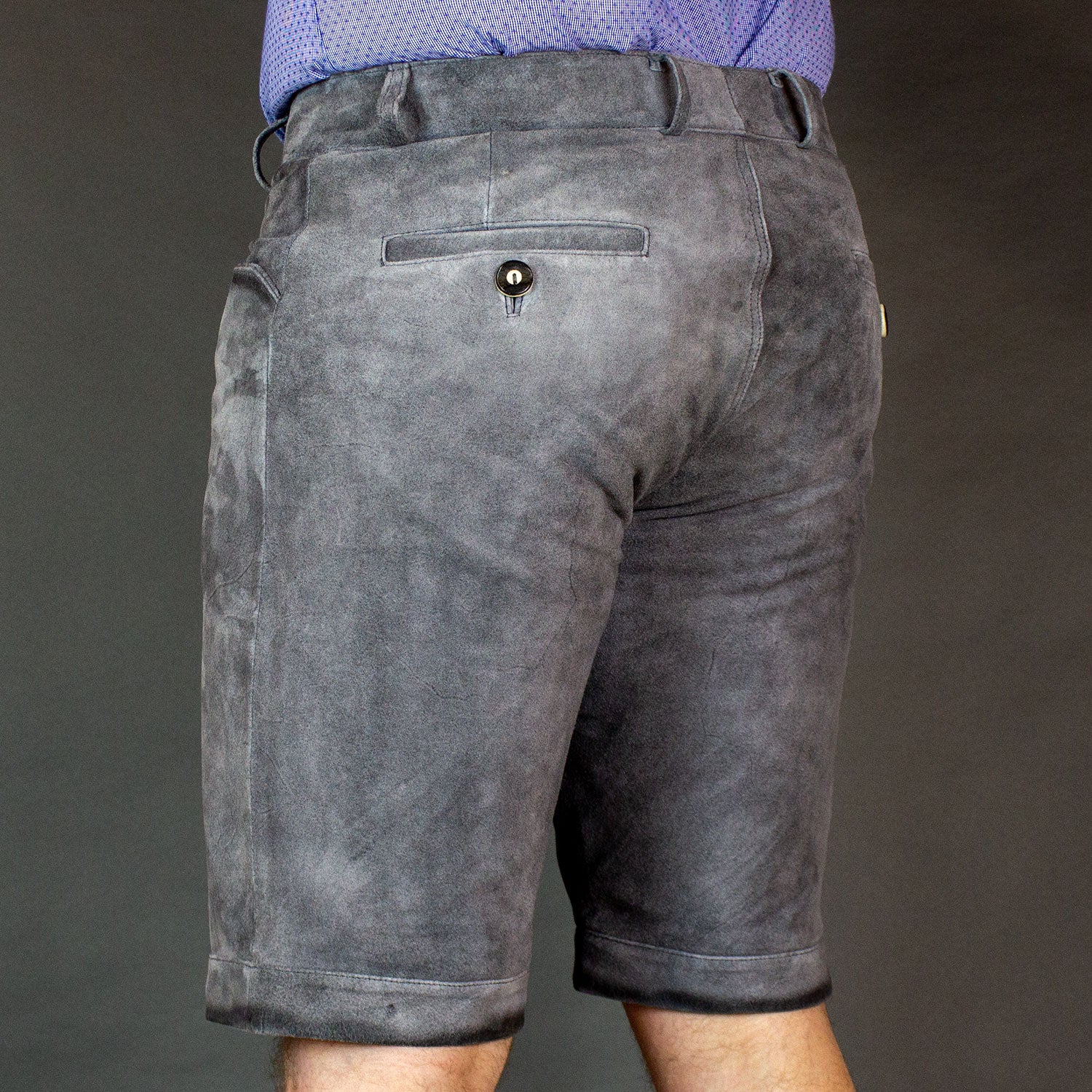 Datschi Trachten Lederhose Ludwig 2 Grau - Datschi Trachten